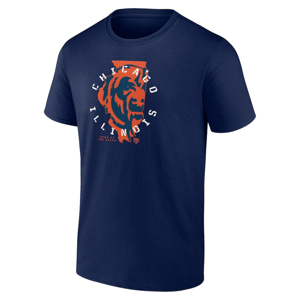 Chicago Bears Route Runner T-Shirt Navy - NFL