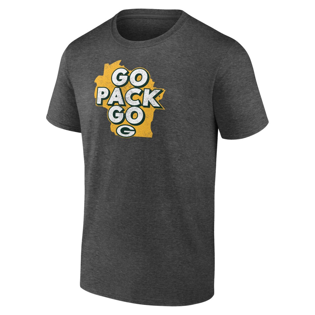 Green Bay Packers Passing Touchdown T-Shirt Charcoal - NFL