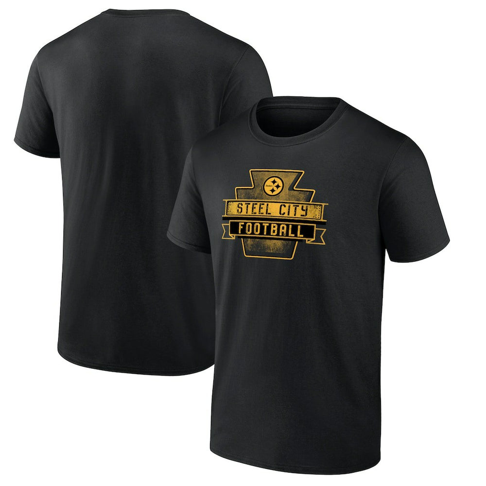 Pittsburgh Steelers Route Runner T-Shirt Black - NFL