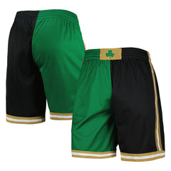 Mitchell & Ness - Boston Celtics Hardwood Classics 2007 Split Swingman Shorts - Kelly Green/Black