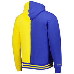 Mitchell & Ness - Golden State Warriors Hardwood Classics Split Pullover Hoodie - Royal/Gold