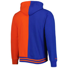 Mitchell & Ness - New York Knicks Hardwood Classics Split Pullover Hoodie - Blue/Orange