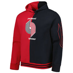 Mitchell & Ness - Portland Trail Blazers Hardwood Classics Split Pullover Hoodie - Red/Black