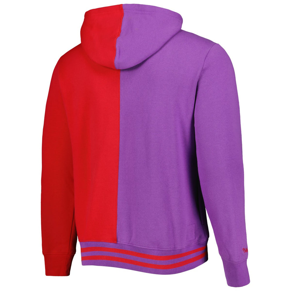 Mitchell & Ness - Toronto Raptors Hardwood Classics Split Pullover Hoodie - Purple/Red