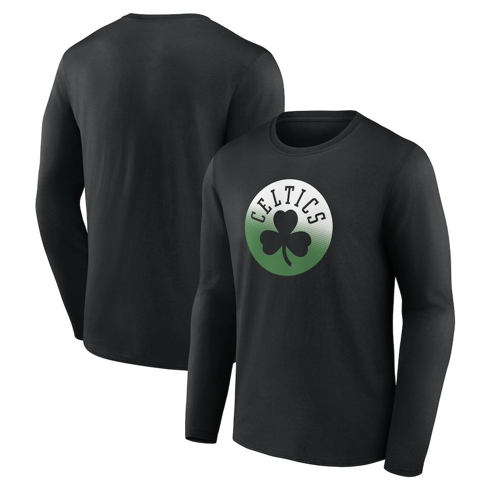 NBA - Boston Celtics Gradient Logo Long Sleeve T-Shirt - Black