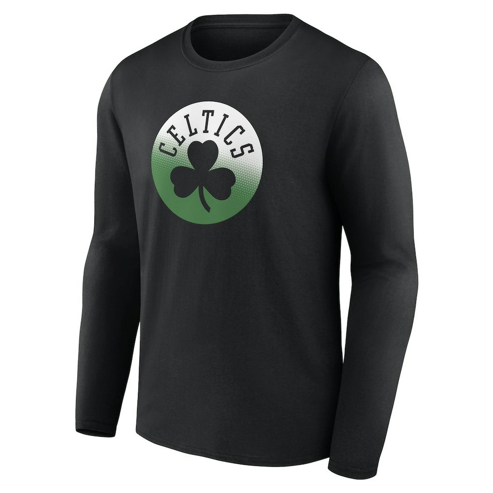 NBA - Boston Celtics Gradient Logo Long Sleeve T-Shirt - Black