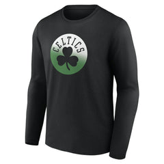 NBA - Boston Celtics Gradient Logo Long Sleeve T-Shirt - Black