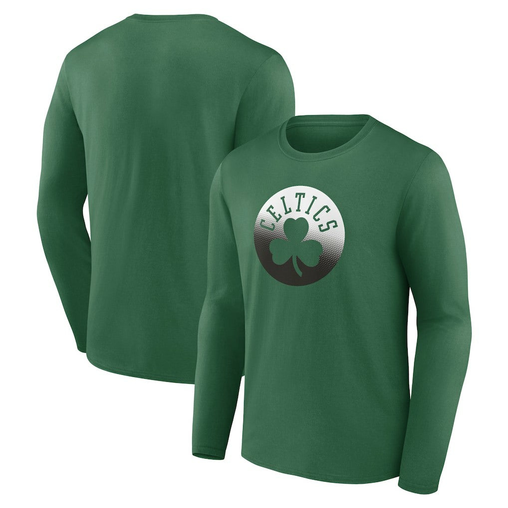 NBA - Boston Celtics Gradient Logo Long Sleeve T-Shirt - Kelly Green