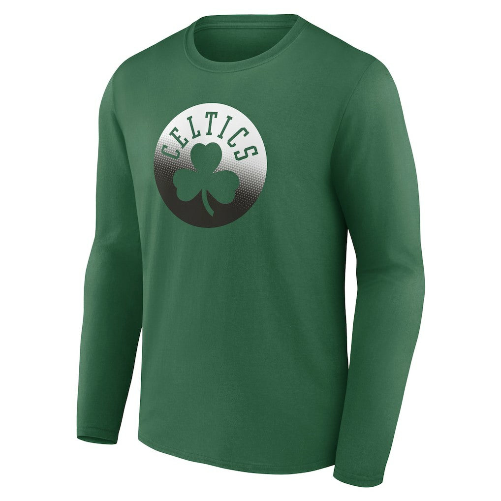 NBA - Boston Celtics Gradient Logo Long Sleeve T-Shirt - Kelly Green