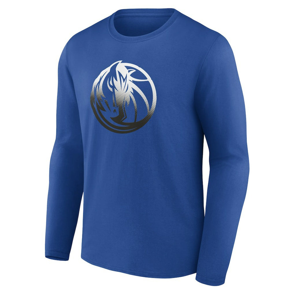 NBA - Dallas Mavericks Gradient Logo Long Sleeve T-Shirt - Blue