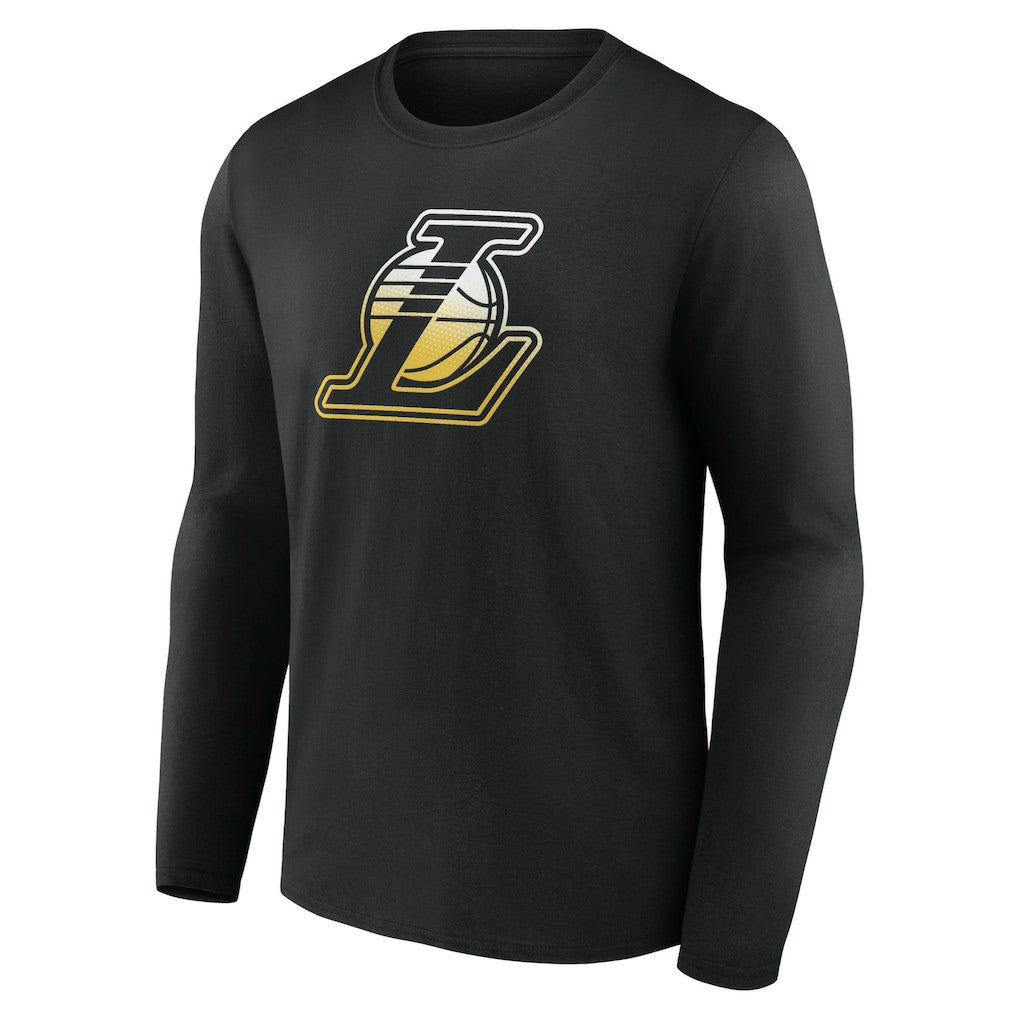 NBA - Los Angeles Lakers Gradient Logo Long Sleeve T-Shirt - Black
