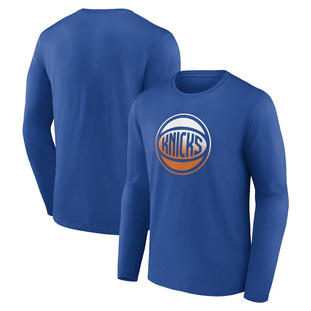 NBA - New York Knicks Gradient Logo Long Sleeve T-Shirt - Blue