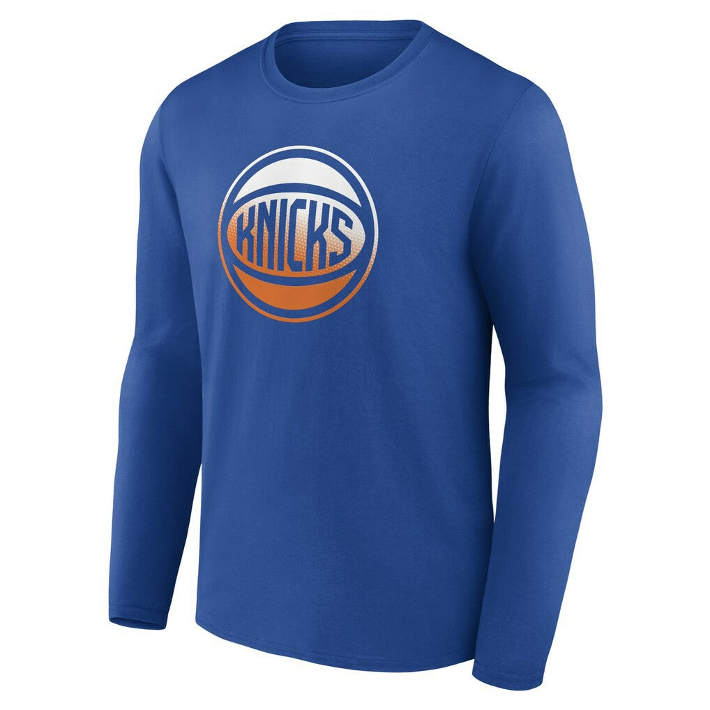 NBA - New York Knicks Gradient Logo Long Sleeve T-Shirt - Blue