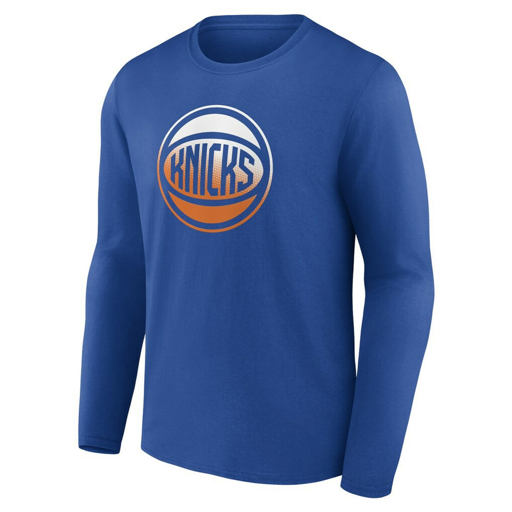 NBA - New York Knicks Gradient Logo Long Sleeve T-Shirt - Blue