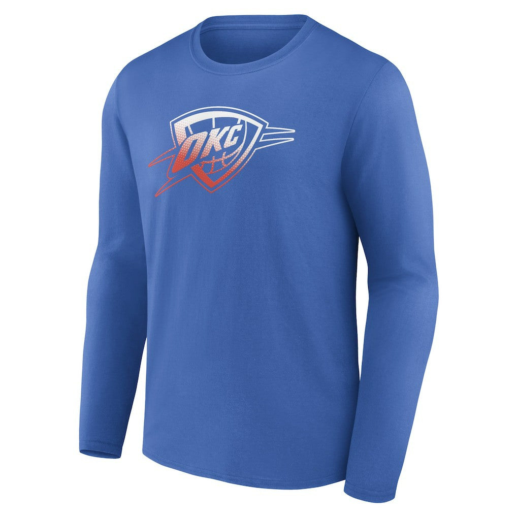 NBA - Oklahoma City Thunder Gradient Logo Long Sleeve T-Shirt - Blue