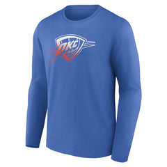 NBA - Oklahoma City Thunder Gradient Logo Long Sleeve T-Shirt - Blue