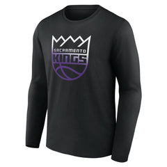 NBA - Sacramento Kings Gradient Logo Long Sleeve T-Shirt - Black
