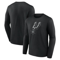 NBA - San Antonio Spurs Gradient Logo Long Sleeve T-Shirt - Black