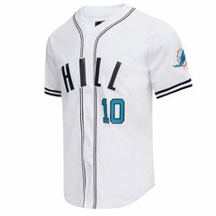 Tyreek Hill Miami Dolphins Pro Standard Mesh Baseball Button-Up T-Shirt White - NFL