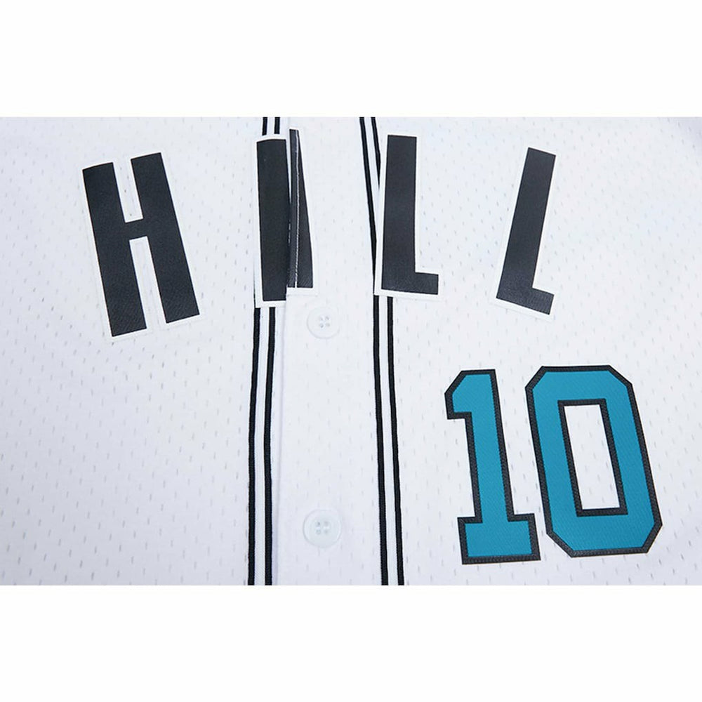 Tyreek Hill Miami Dolphins Pro Standard Mesh Baseball Button-Up T-Shirt White - NFL