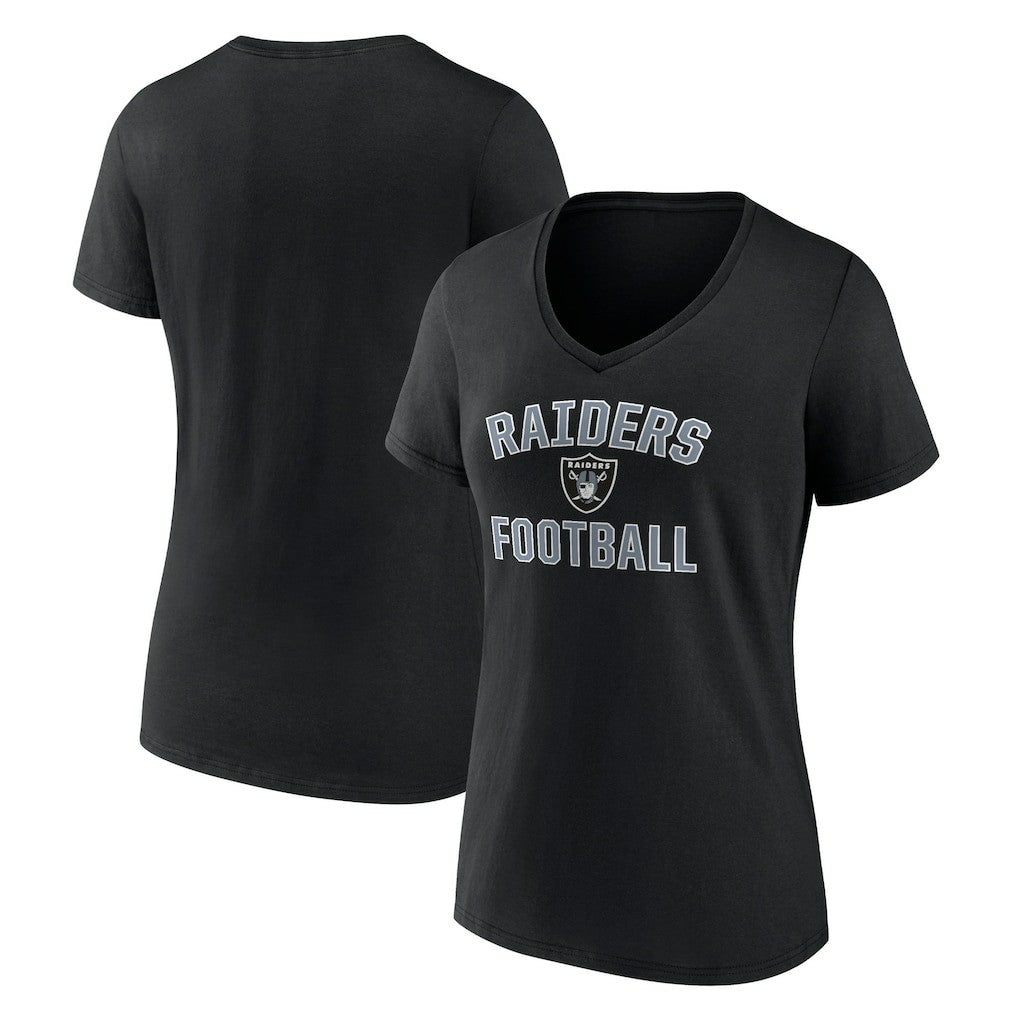 Las Vegas Raiders Victory Arch V-Neck T-Shirt Black - NFL