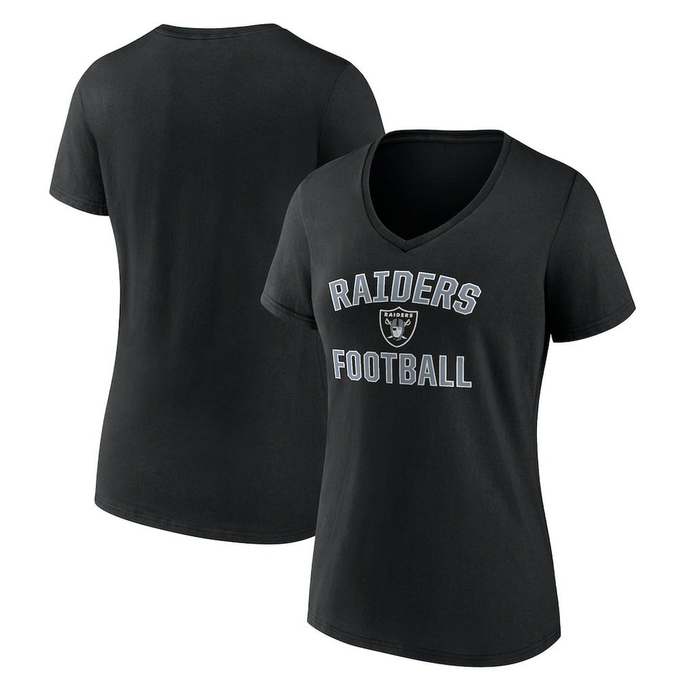 Las Vegas Raiders Victory Arch V-Neck T-Shirt Black - NFL