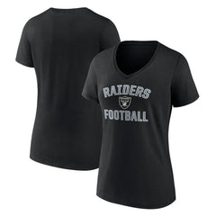 Las Vegas Raiders Victory Arch V-Neck T-Shirt Black - NFL