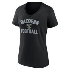 Las Vegas Raiders Victory Arch V-Neck T-Shirt Black - NFL