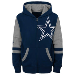 Dallas Cowboys Preschool Stadium Color Block Full-Zip Hoodie Navy - NFL