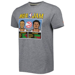 NBA - Dejounte Murray & Trae Young Atlanta Hawks Homage NBA Jam Tri-Blend T-Shirt - Gray