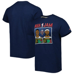 NBA - Zion Williamson & Brandon Ingram New Orleans Pelicans Homage NBA Jam Tri-Blend T-Shirt - Navy