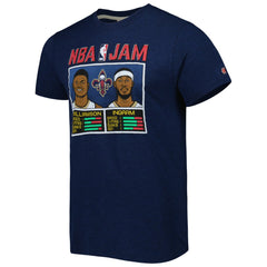 NBA - Zion Williamson & Brandon Ingram New Orleans Pelicans Homage NBA Jam Tri-Blend T-Shirt - Navy