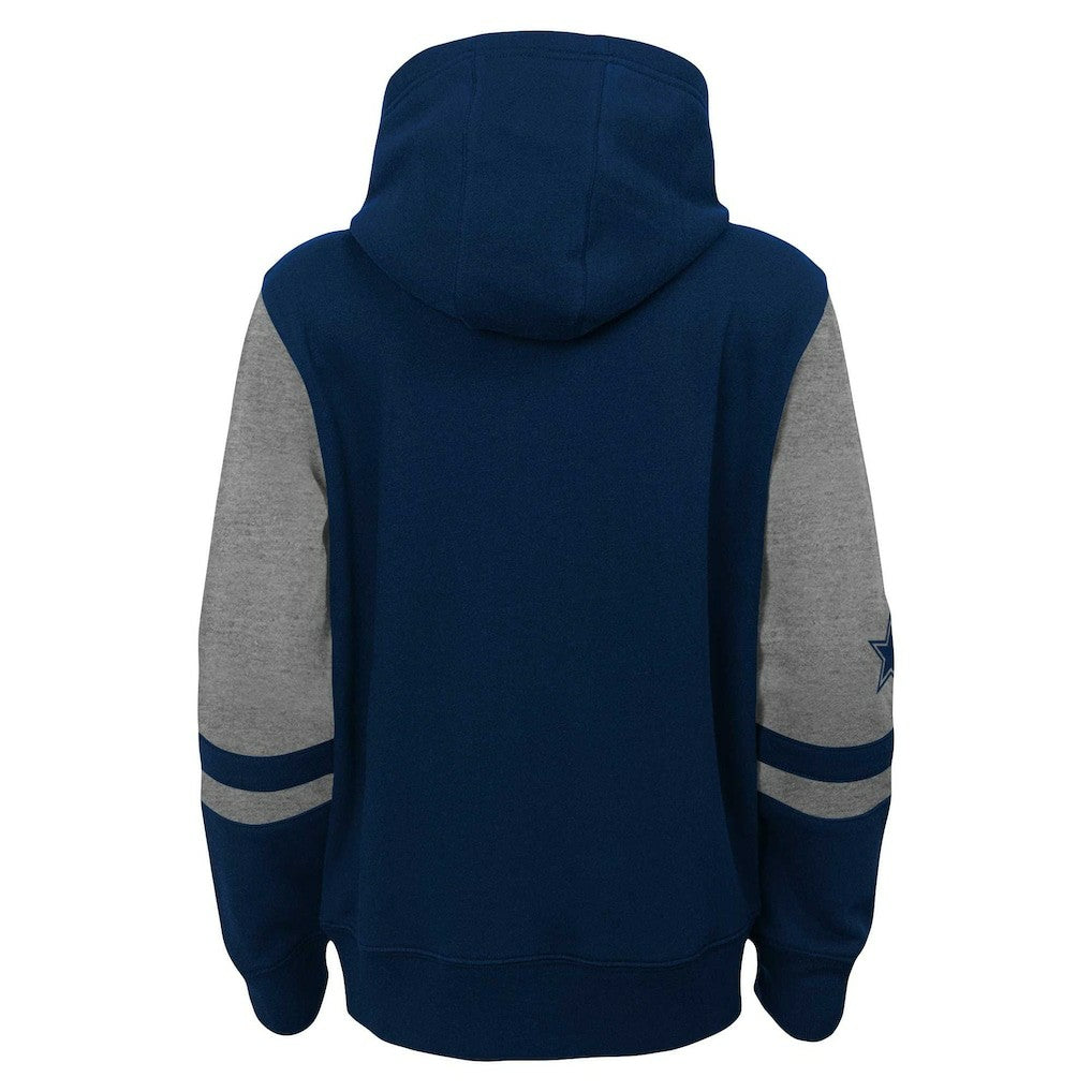 Dallas Cowboys Youth Colorblock Full-Zip Hoodie Navy - NFL