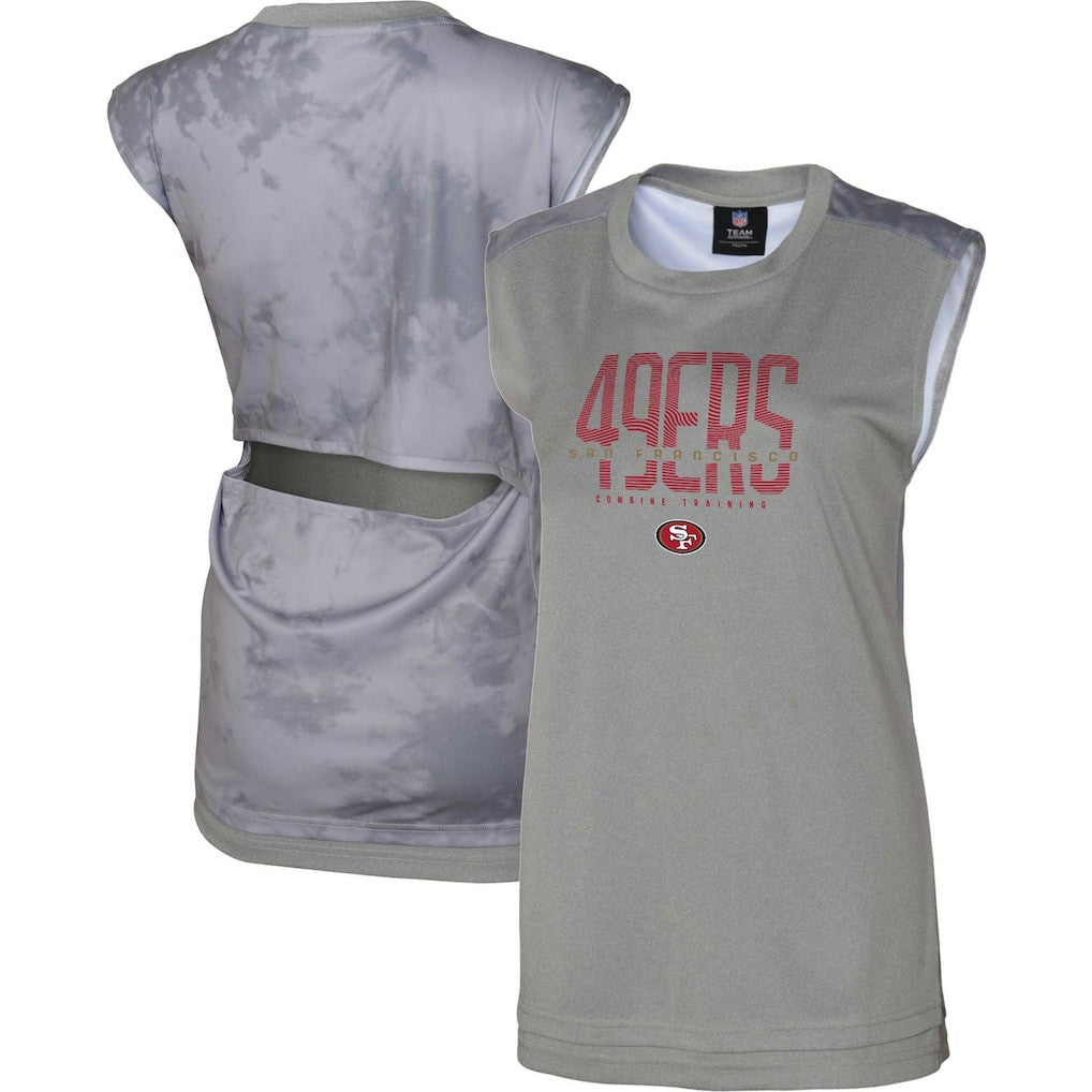 San Francisco 49ers Women's No Sweat Tank Top Gray - NFL