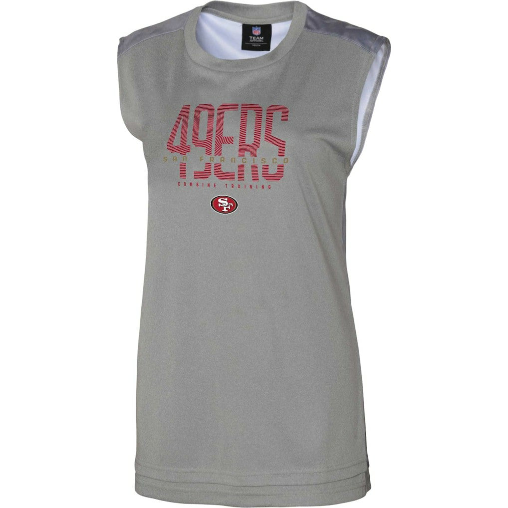 San Francisco 49ers Women's No Sweat Tank Top Gray - NFL