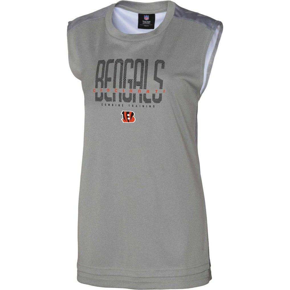 Cincinnati Bengals Women's No Sweat Tank Top Gray - NFL