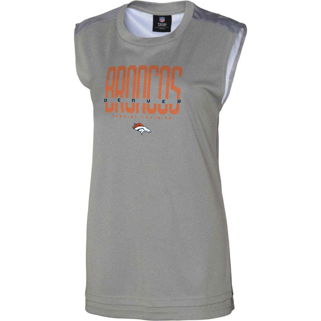 Denver Broncos Women's No Sweat Tank Top Gray - NFL