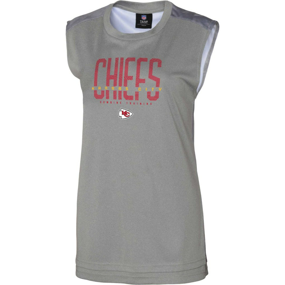 Kansas City Chiefs Women's No Sweat Tank Top Gray - NFL