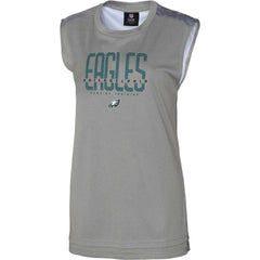 Philadelphia Eagles Women's No Sweat Tank Top Gray - NFL