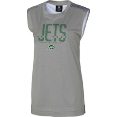 New York Jets Women's No Sweat Tank Top Gray - NFL
