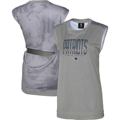 New England Patriots Women's No Sweat Tank Top Gray - NFL