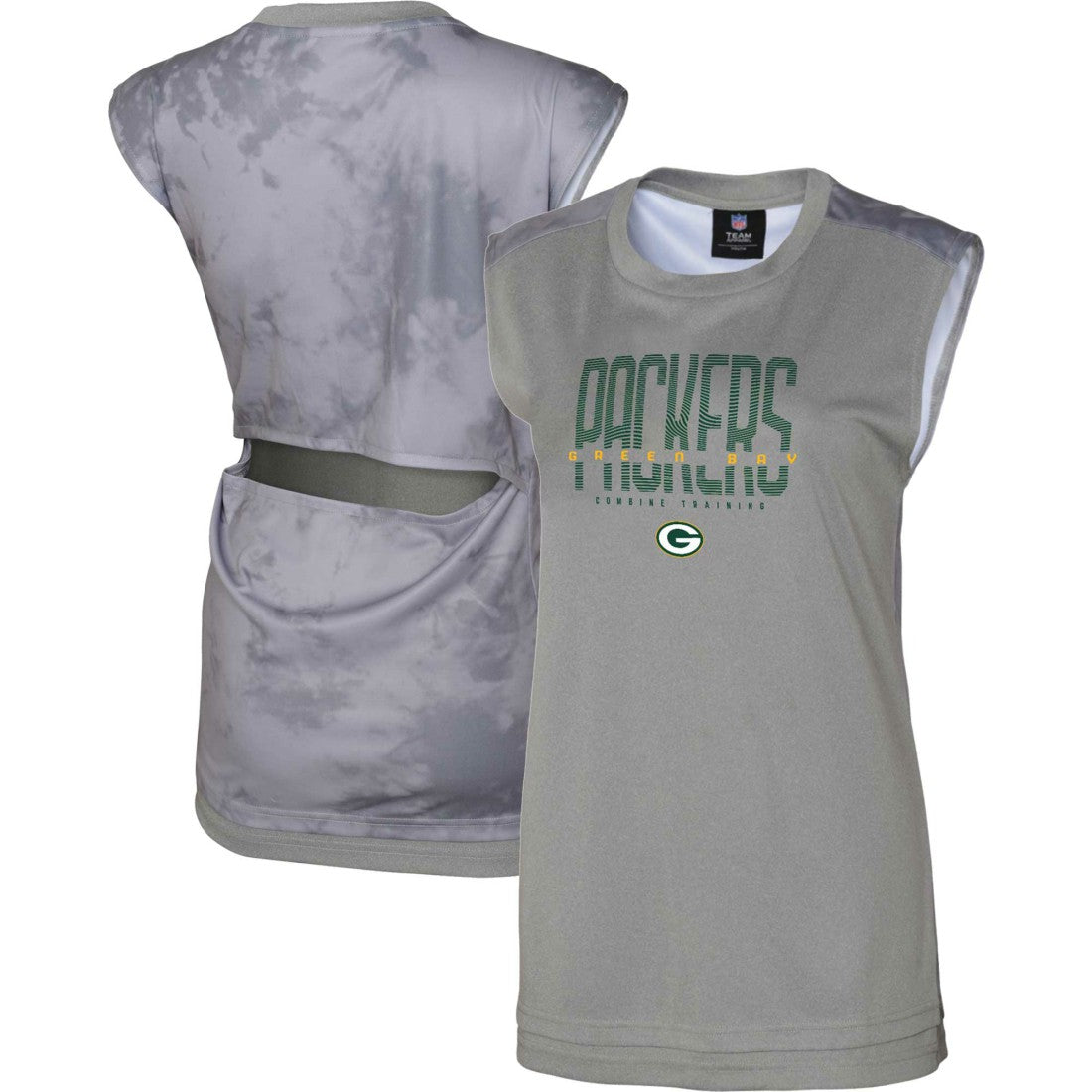 Green Bay Packers Women's No Sweat Tank Top Gray - NFL