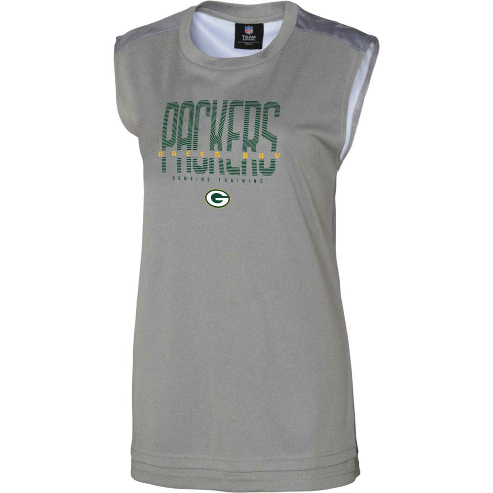 Green Bay Packers Women's No Sweat Tank Top Gray - NFL