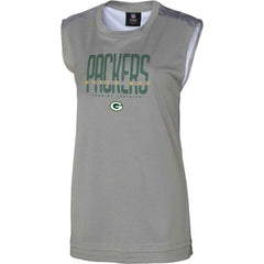 Green Bay Packers Women's No Sweat Tank Top Gray - NFL