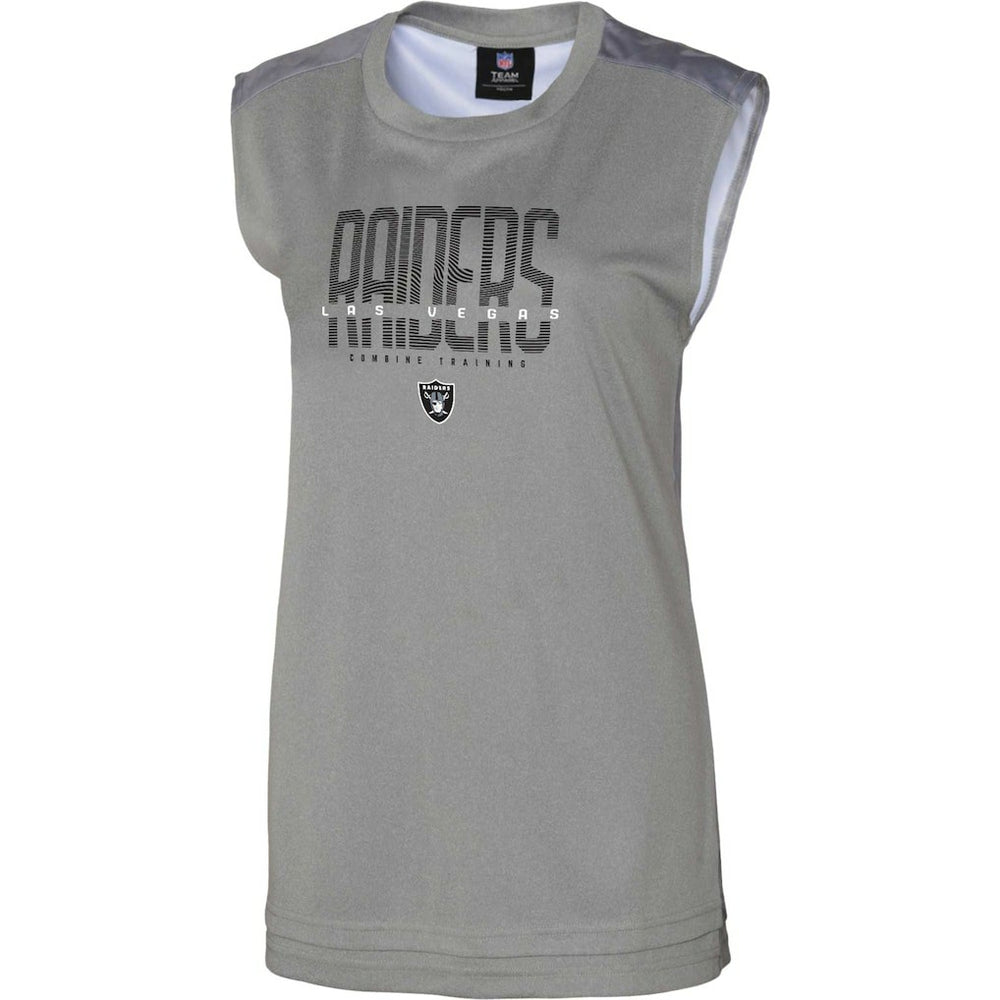 Las Vegas Raiders Women's No Sweat Tank Top Gray - NFL