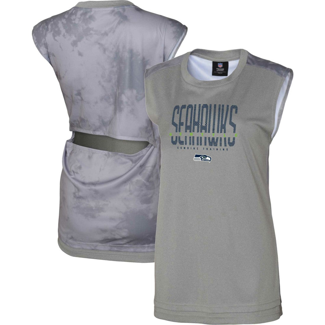 Seattle Seahawks Women's No Sweat Tank Top Gray - NFL