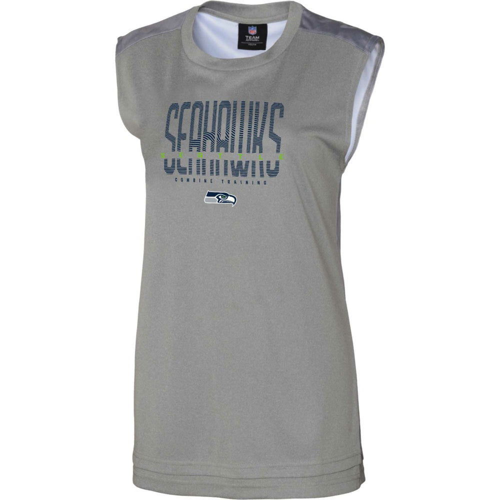 Seattle Seahawks Women's No Sweat Tank Top Gray - NFL