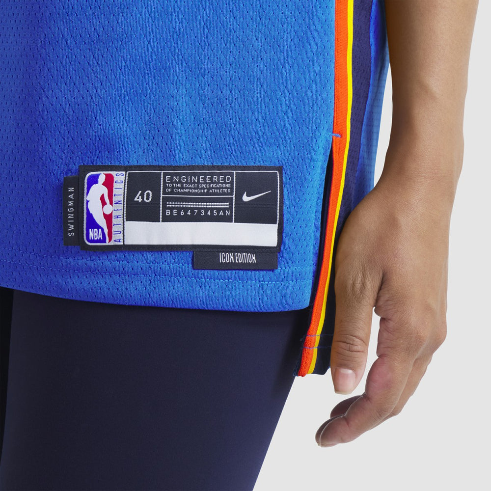Nike - Chet Holmgren Oklahoma City Thunder Unisex 2022 NBA Draft First Round Pick Player Swingman Jersey - Icon Edition - Blue
