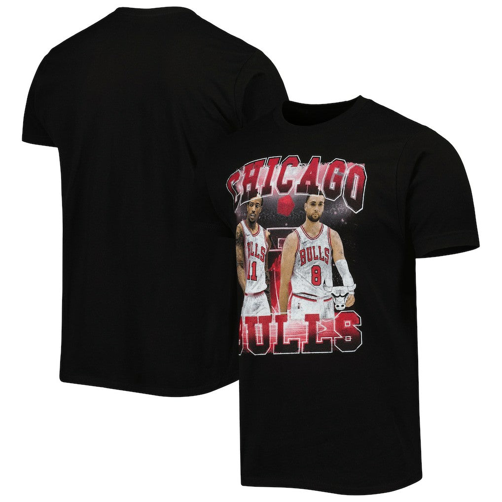 NBA - DeMar DeRozan & Zach LaVine Chicago Bulls Stadium Essentials Unisex Player Duo T-Shirt - Black