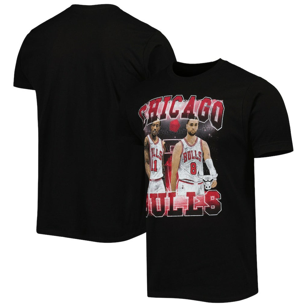 NBA - DeMar DeRozan & Zach LaVine Chicago Bulls Stadium Essentials Unisex Player Duo T-Shirt - Black
